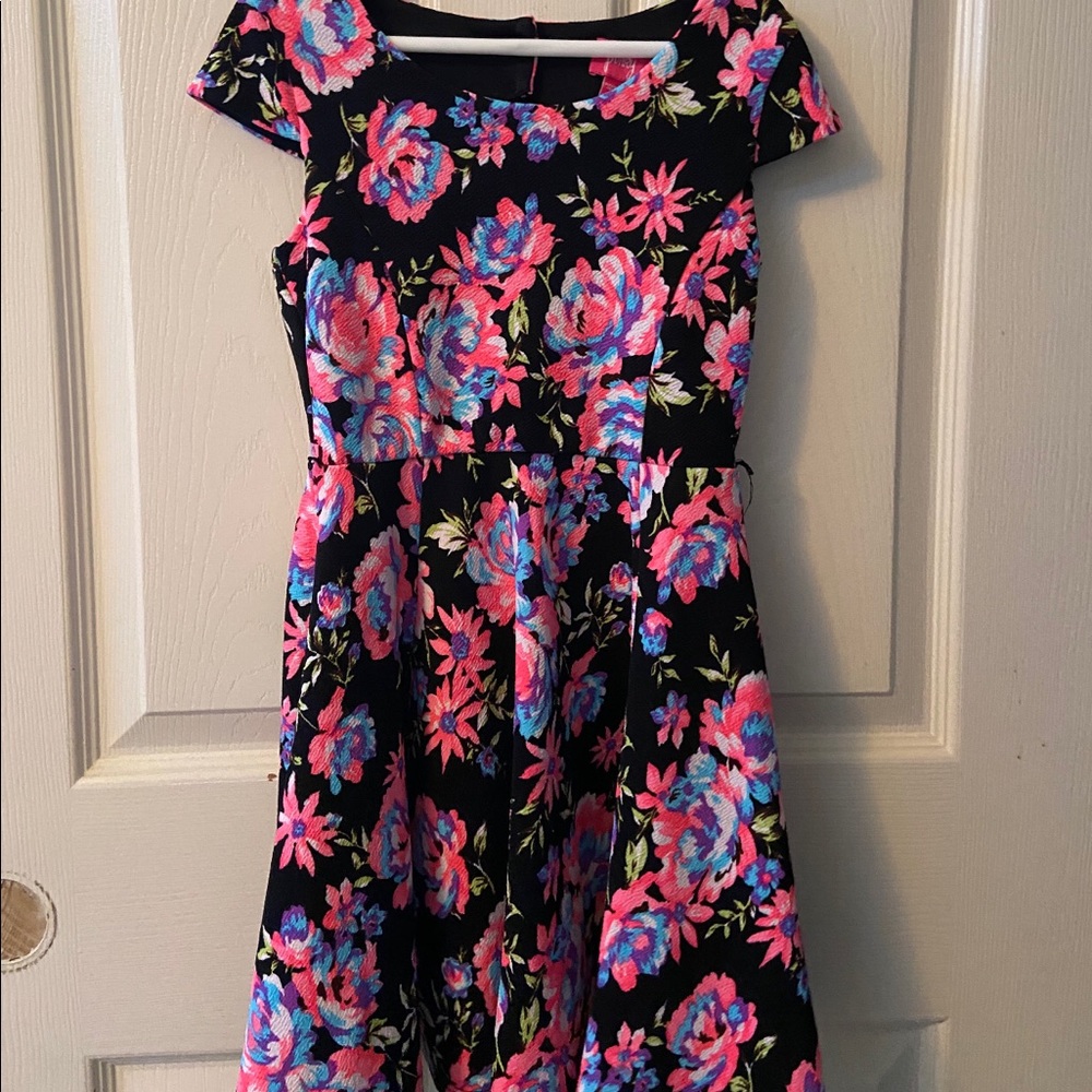 Different color floral dress